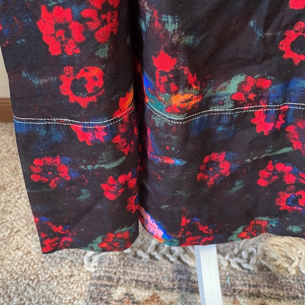 Rachel Comey for Target Black Maxi Dress with Red Floral Print - Picture 7 of 10